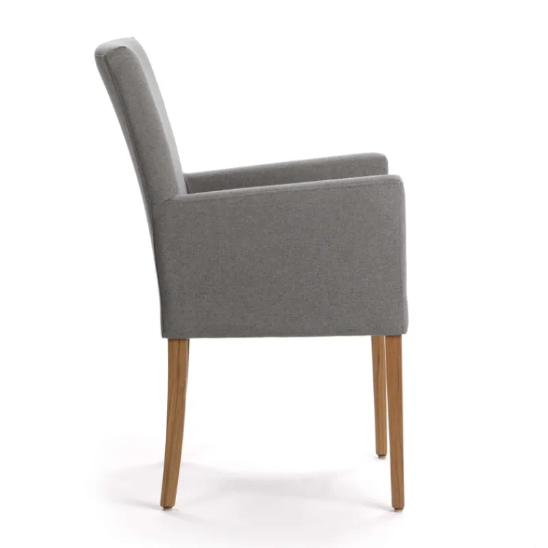 Mobitec Vigo ® Fauteuil de salon en bois et tissu* Chaise De Salle à Manger|Chaise Salon