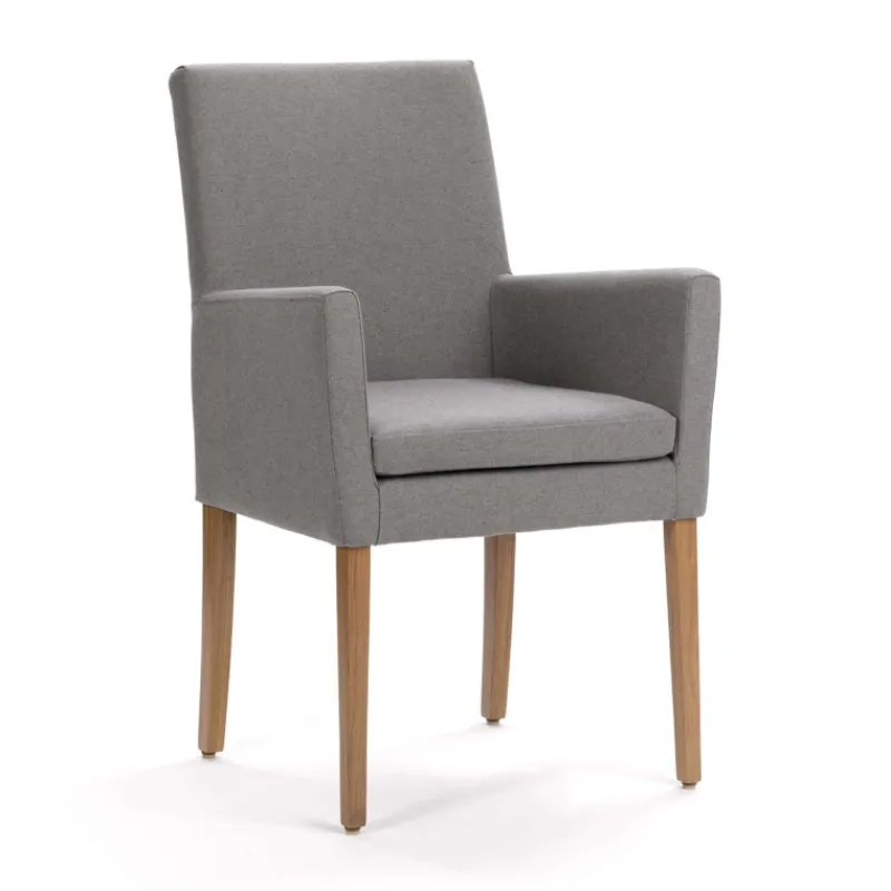 Mobitec Vigo ® Fauteuil de salon en bois et tissu* Chaise De Salle à Manger|Chaise Salon
