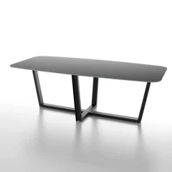 Dexo Viktor Table en céramique design forme tonneau avec pieds modernes* Table De Salle à Manger