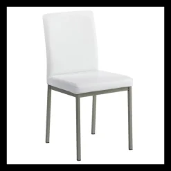 Perfecta Villa Chaise contemporaine en métal et revêtement simili* Chaise De Cuisine|Chaise De Salle à Manger