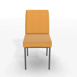 Perfecta Villa Chaise rembourrée en métal et tissu style contemporain* Chaise De Salle à Manger