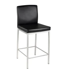 Perfecta Villa Tabouret snack rembourré en simili et métal* Tabouret Snack (assise +/- 65 Cm)|Tabouret De Bar (assise +/- 80 Cm)