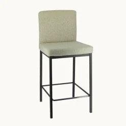 Perfecta Villa Tabouret snack tissu avec pieds en métal* Tabouret Snack (assise +/- 65 Cm)|Tabouret De Bar (assise +/- 80 Cm)