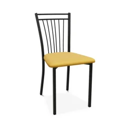 Perfecta Viva Chaise contemporaine en métal et en tissu fabriquée en Belgique* Chaise De Salle à Manger