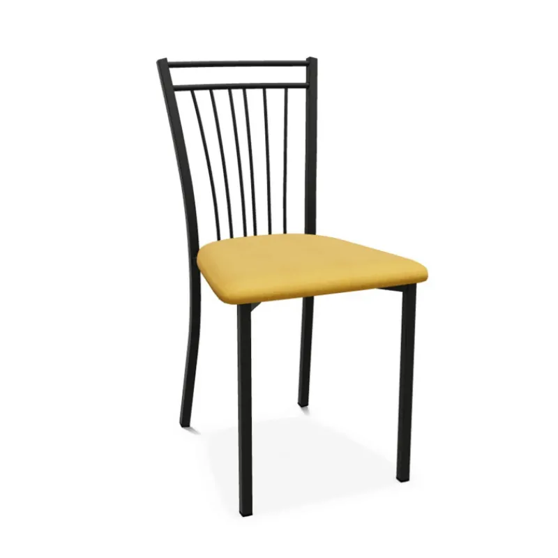Perfecta Viva Chaise contemporaine en métal et en tissu fabriquée en Belgique* Chaise De Salle à Manger