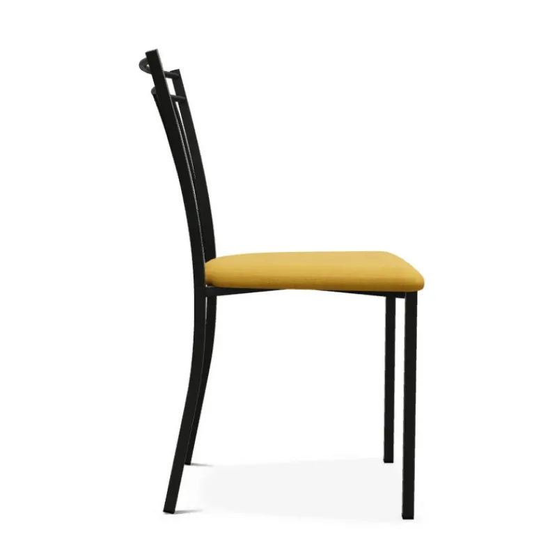 Perfecta Viva Chaise contemporaine en métal et en tissu fabriquée en Belgique* Chaise De Salle à Manger
