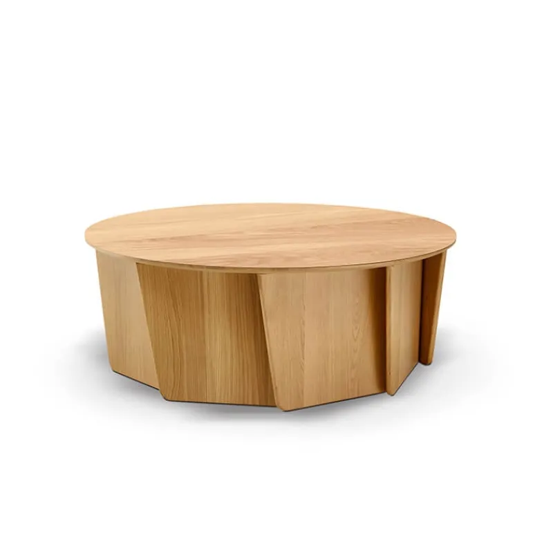 Dasras Volute Table basse design ronde en bois* Table De Salon