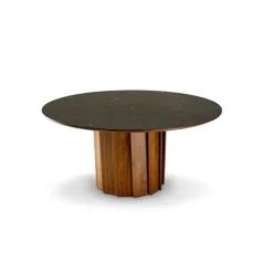 Dasras Volute Table ronde en bois et céramique design* Table De Salle à Manger