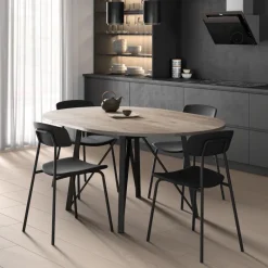 Perfecta Wacko 2.0 Table ronde moderne extensible à pieds métalliques* Table De Salle à Manger