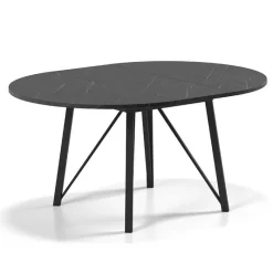Perfecta Wacko 2.0 Table ronde moderne extensible à pieds métalliques* Table De Salle à Manger