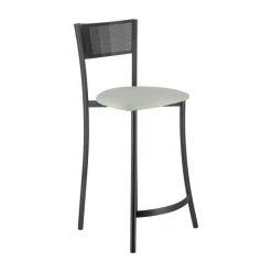 Carrier Wasabi ® Tabouret haut assise en tissu et structure en métal fabrication française* Tabouret Snack (assise +/- 65 Cm)|Tabouret De Bar (assise +/- 80 Cm)