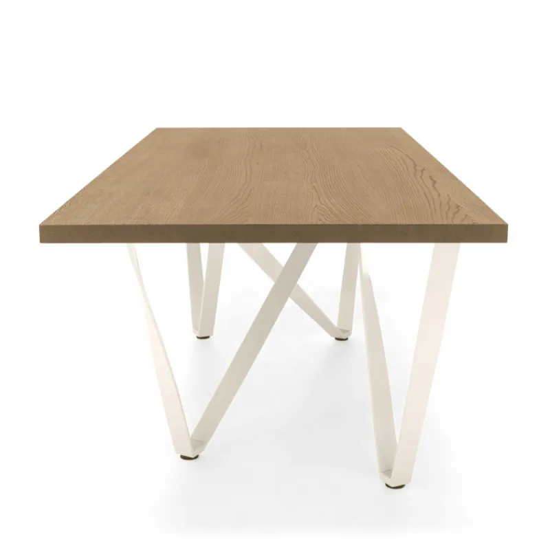 Tomasella Wave Table design extensible avec pied en métal* Table De Salle à Manger