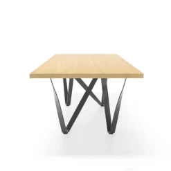 Tomasella Wave Table design extensible avec pied en métal* Table De Salle à Manger
