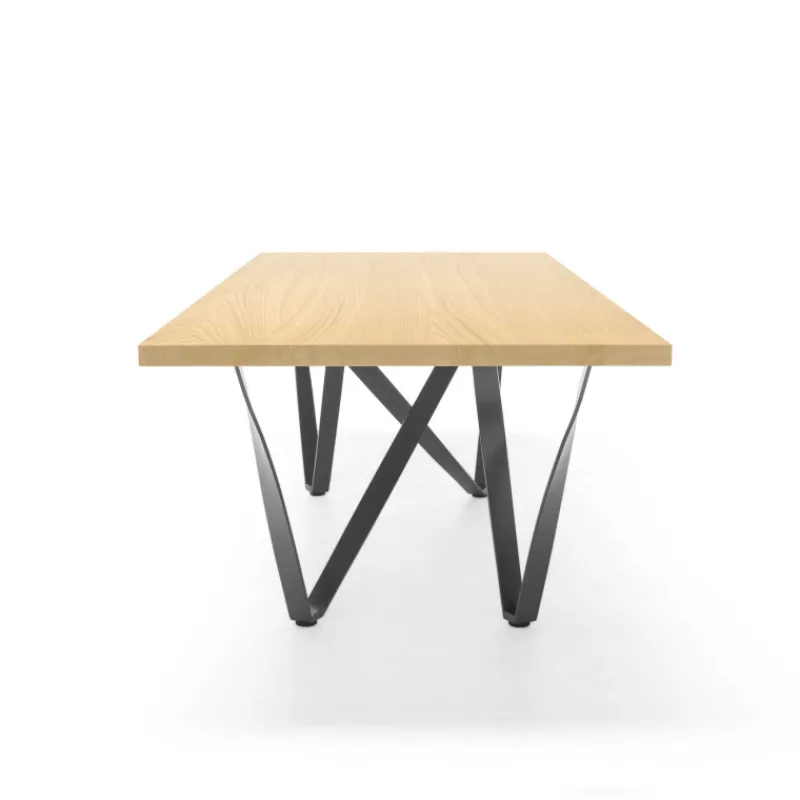 Tomasella Wave Table design extensible avec pied en métal* Table De Salle à Manger