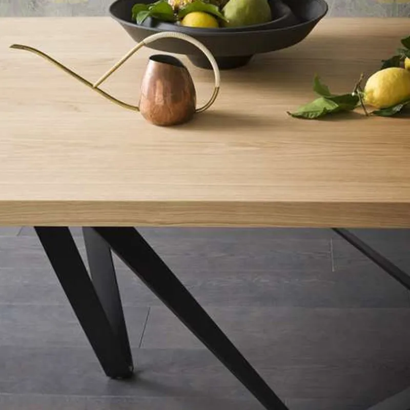 Tomasella Wave Table design extensible avec pied en métal* Table De Salle à Manger