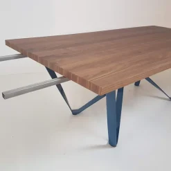 Tomasella Wave Table design extensible avec pied en métal* Table De Salle à Manger