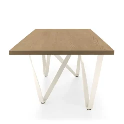 Tomasella Wave Table design rectangulaire avec pied en métal* Table De Salle à Manger