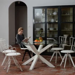 Carrier Well ® Chaise pivotante design en synthétique et métal* Chaise De Cuisine|Chaise De Salle à Manger