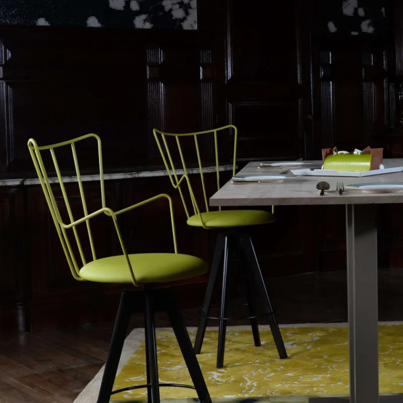 Carrier Well ® Tabouret snack design pivotant en synthétique et métal* Tabouret De Bar (assise +/- 80 Cm)|Tabouret Snack (assise +/- 65 Cm)