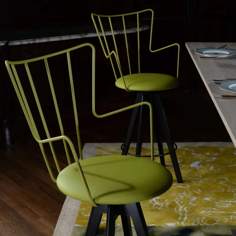 Carrier Well ® Tabouret snack design pivotant en synthétique et métal* Tabouret De Bar (assise +/- 80 Cm)|Tabouret Snack (assise +/- 65 Cm)