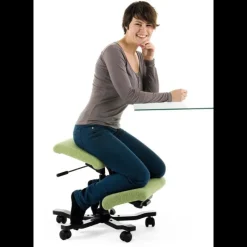Varier Wing ® Siège ergonomique en tissu sur roulettes* Chaise De Bureau