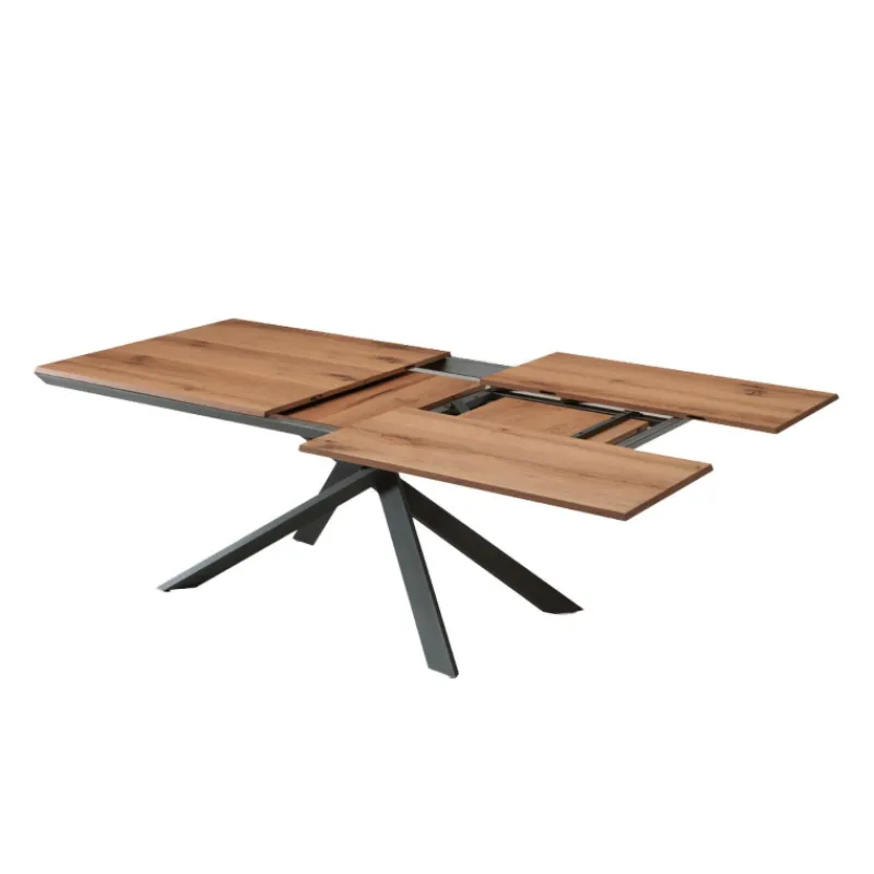 Ozzio 4x4 Table design extensible rectangulaire en bois et métal* Table De Salle à Manger