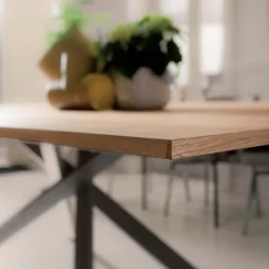 Ozzio 4x4 Table design extensible rectangulaire en bois et métal* Table De Salle à Manger