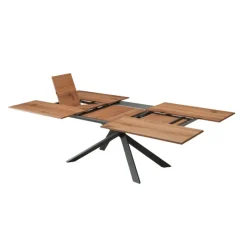 Ozzio 4x4 Table design extensible rectangulaire en bois et métal* Table De Salle à Manger