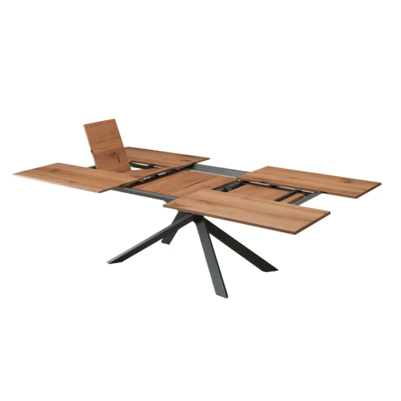 Ozzio 4x4 Table design extensible rectangulaire en bois et métal* Table De Salle à Manger