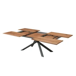 Ozzio 4x4 Table design extensible rectangulaire en bois et métal* Table De Salle à Manger