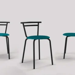 Carrier Xélus ® Chaise de cuisine fabriquée en France assise ronde structure métal* Chaise De Cuisine
