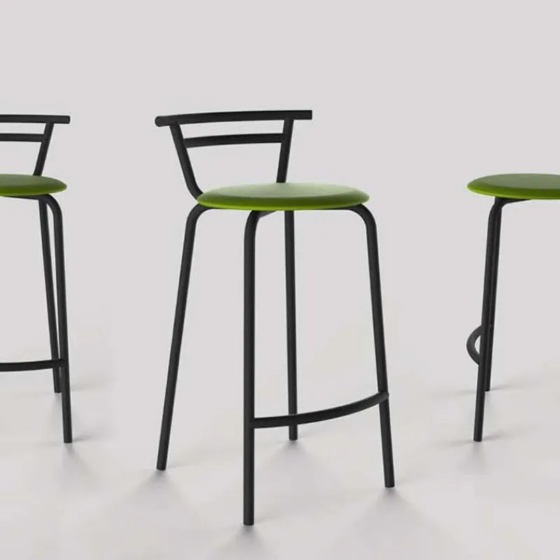 Carrier Xélus ® Tabouret snack fabriqué en France assise ronde rembourrée et structure métal* Tabouret Snack (assise +/- 65 Cm)|Tabouret De Bar (assise +/- 80 Cm)