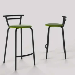 Carrier Xélus ® Tabouret snack fabriqué en France assise ronde rembourrée et structure métal* Tabouret Snack (assise +/- 65 Cm)|Tabouret De Bar (assise +/- 80 Cm)