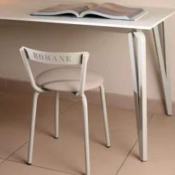 Carrier Xoxo ® Chaise pour enfant française en métal avec assise rembourrée* Chaise De Cuisine|Chaise Salon