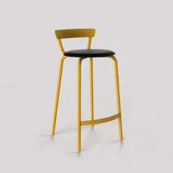 Carrier Xoxo ® Tabouret snack fabriqué en France structure en métal et assise rembourrée* Tabouret Snack (assise +/- 65 Cm)|Tabouret De Bar (assise +/- 80 Cm)