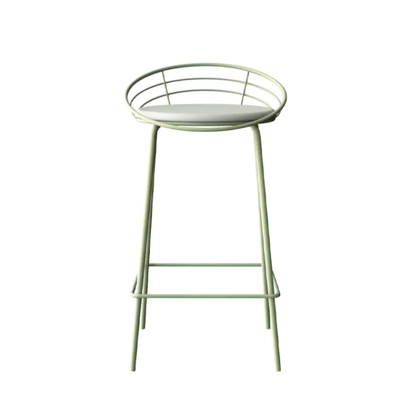 Carrier Yaël ® Tabouret haut français rembourré en métal et simili* Tabouret Hauteur Sur-mesure|Tabouret Snack (assise +/- 65 Cm)