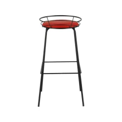 Carrier Yaël ® Tabouret haut français rembourré en métal et simili* Tabouret Hauteur Sur-mesure|Tabouret Snack (assise +/- 65 Cm)