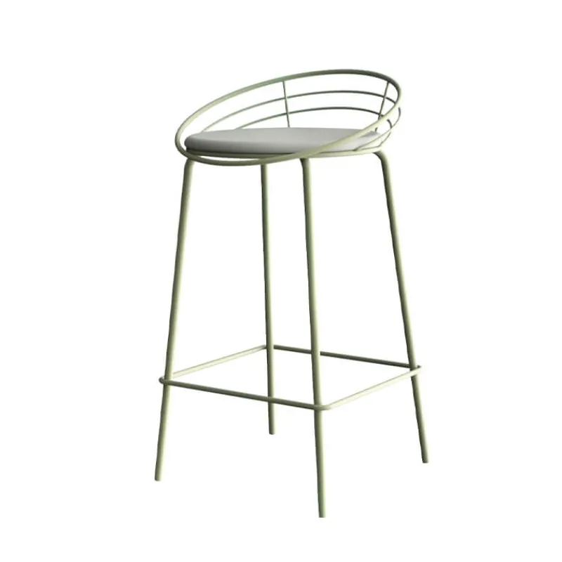 Carrier Yaël ® Tabouret haut français rembourré en métal et simili* Tabouret Hauteur Sur-mesure|Tabouret Snack (assise +/- 65 Cm)