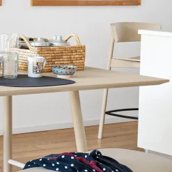 Yo Connubia® Table rectangulaire scandinave en bois massif* Table De Salle à Manger