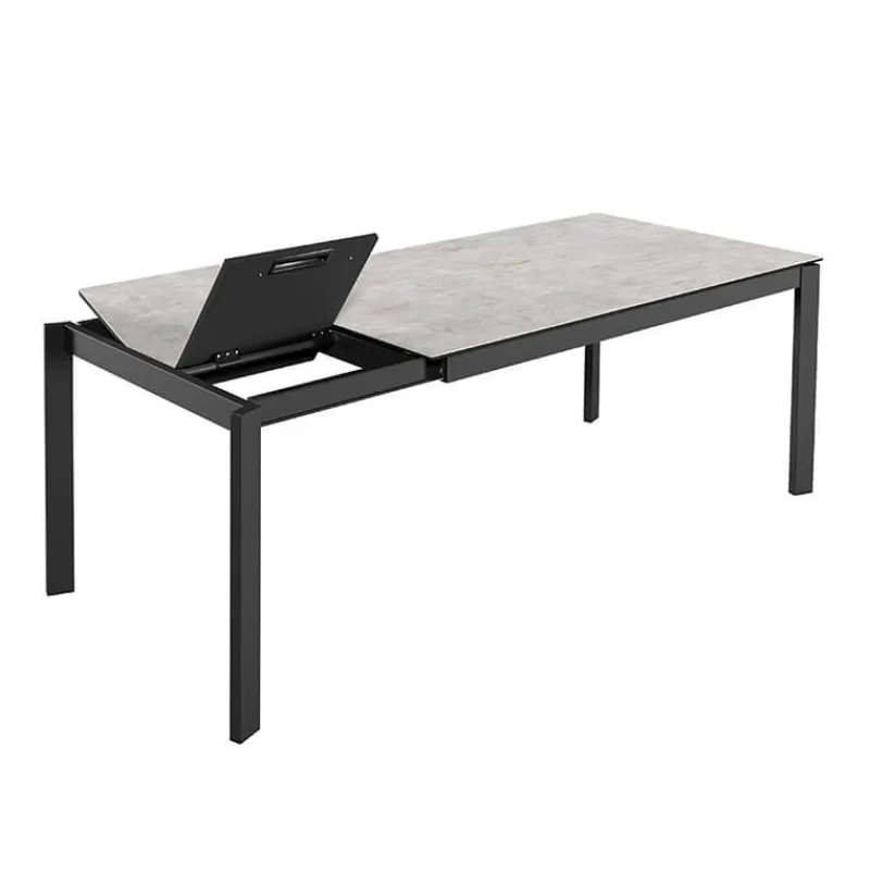 Cancio Zenit Table en céramiqueextensible avec pieds en métal* Table De Salle à Manger