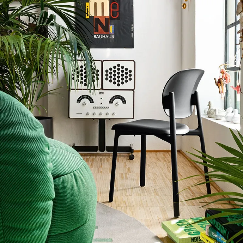 Zero Connubia® Chaise moderne empilable en polypropylène recyclé* Chaise De Cuisine|Chaise De Salle à Manger
