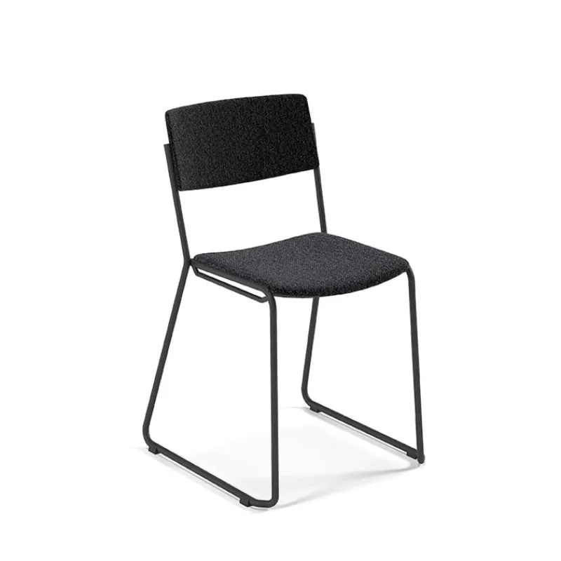 Perfecta Zoom Chaise de salle à manger épurée en tissu pieds en traîneau* Chaise De Salle à Manger