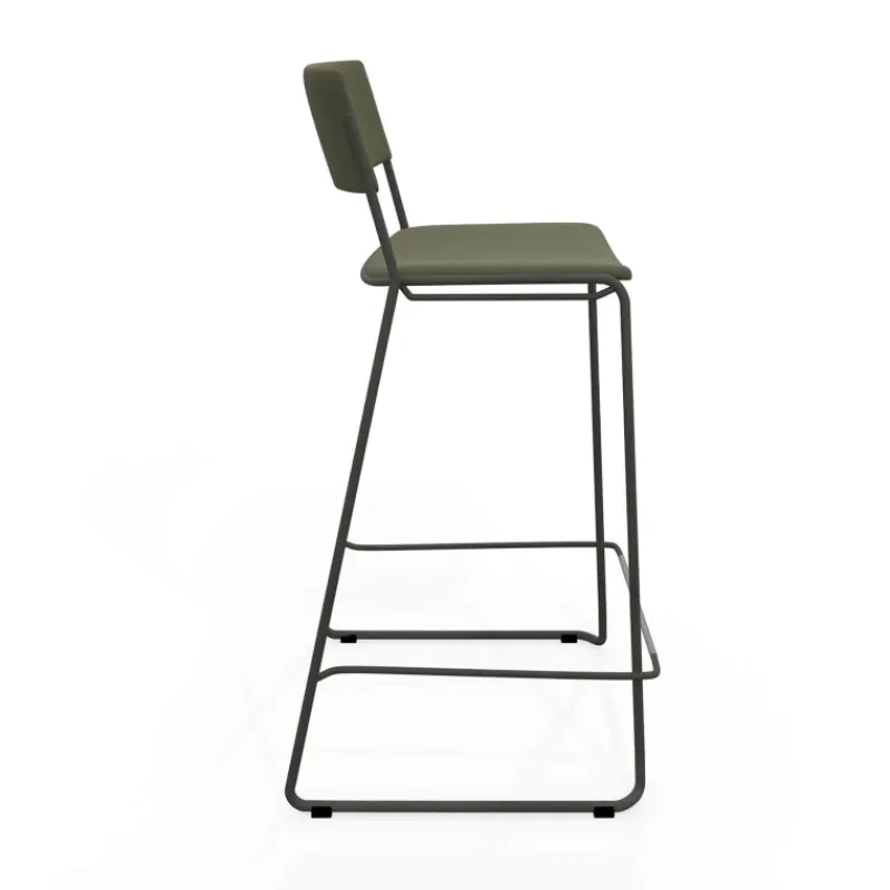 Perfecta Zoom Tabouret de bar moderne en simili avec pieds traîneau* Tabouret De Bar (assise +/- 80 Cm)